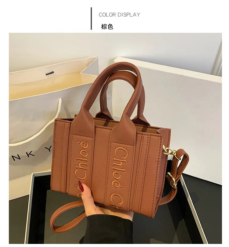 ‌2025 Fashion Embroidery Handbag - Adjustable Shoulder Tote, Crossbody Purse, Trendy & Practical, Perfect for Daily Outfits‌