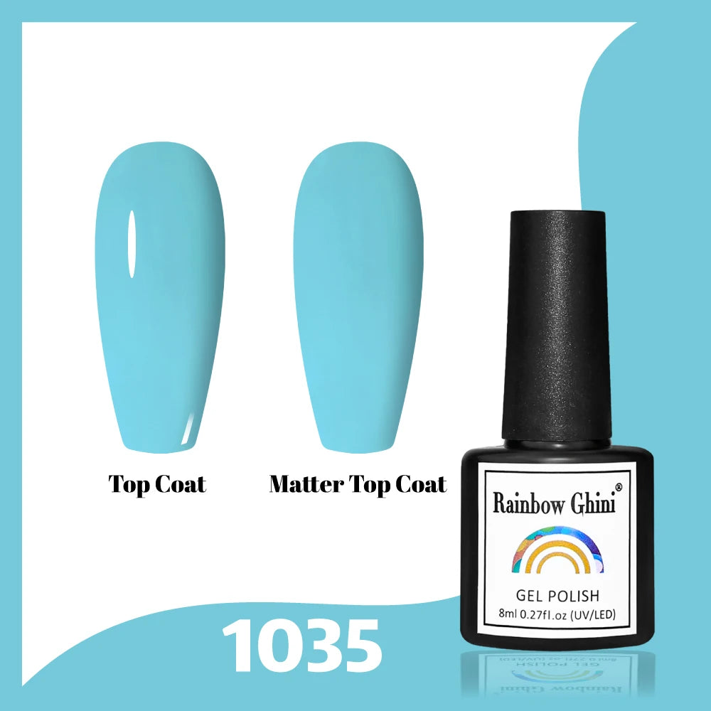 Gel Vernis à ongles semis permanents Paillettes 8Ml 150 couleurs