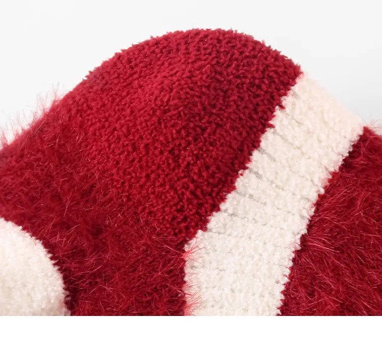 Red New Year Socks Newborn Baby Kids Soft Solid Thickened Velvet Toddler Mid Socks Girls Infant Boys Cute Boneless Socks 0-12Y