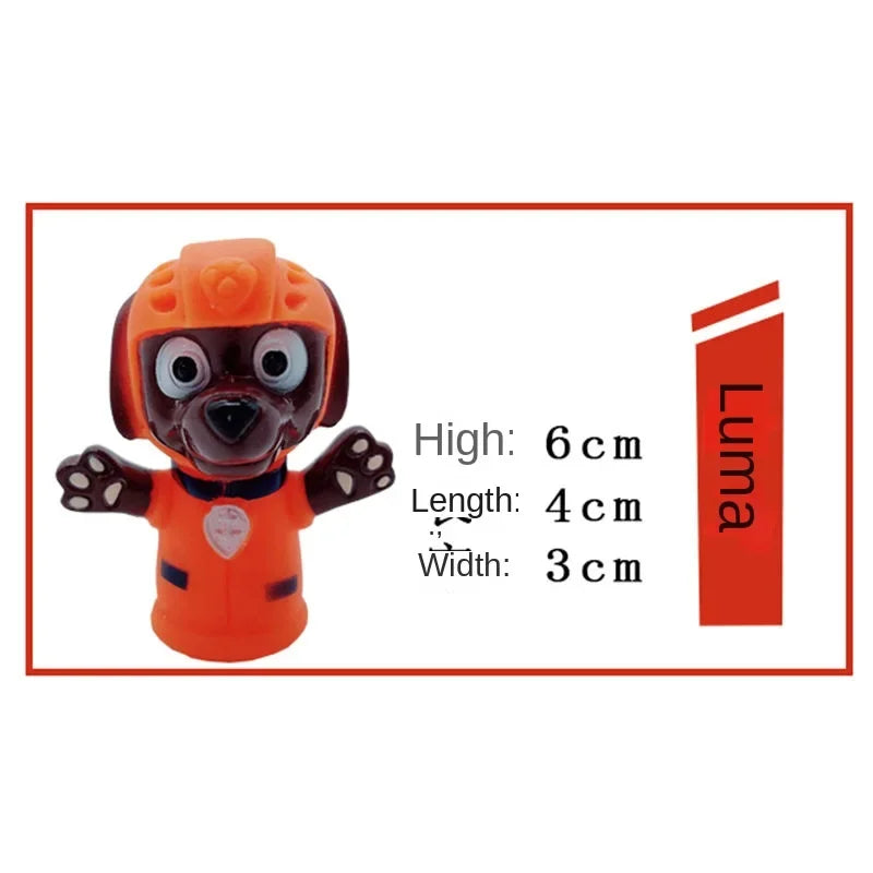 Paw Patrol Chase Cartoon Hand Doll Toy Finger Puppet Role Play Tell Story Silicagel Cloth Doll Educational Toy for Children Kids