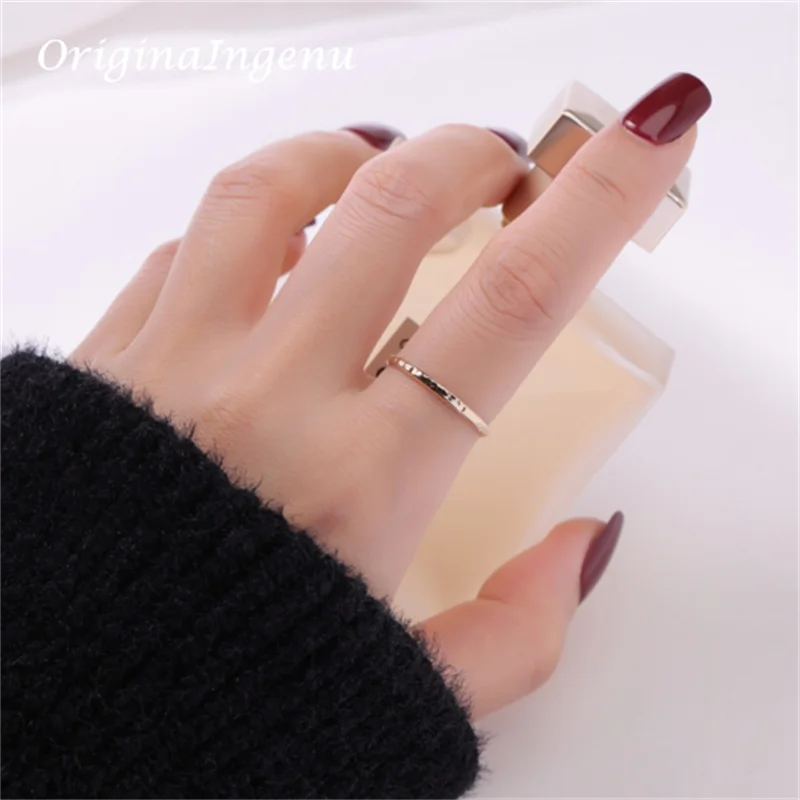 14K Gold Filled Hand Hammered Ring Handmade Band Ring Minimalism Jewelry Ring Dainty Boho waterproof Ring Tarnish Resistant Ring