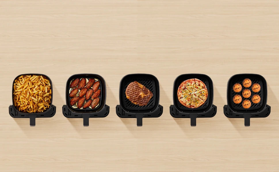 Midea Hot Air Fryer 7L Capacity, HeatXpress Technology, 90% Less Oil, Energy and Time Saving with 7 Presets, Easy-View Window