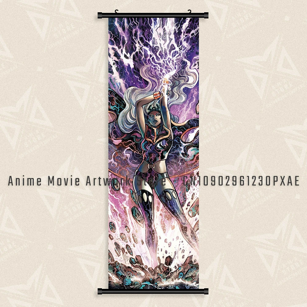 Marvel The Avengers Wall Art Scrolls Pictures Movie Characters Poster Hanging Painting Iron Man Canvas Print Home Decor Mural