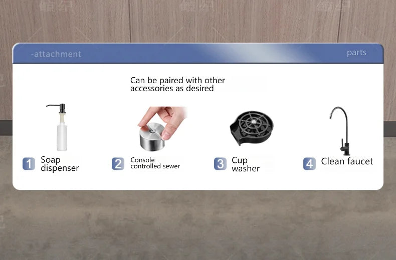 Stainless Steel Gray Kitchen Sink Multifunctional Stain and Scratch Resistant Large Single Slot Household Wash Cuisine Basin