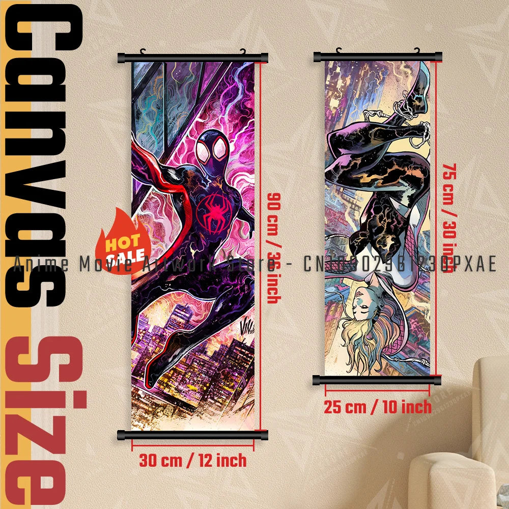 Marvel The Avengers Wall Art Scrolls Pictures Movie Characters Poster Hanging Painting Iron Man Canvas Print Home Decor Mural