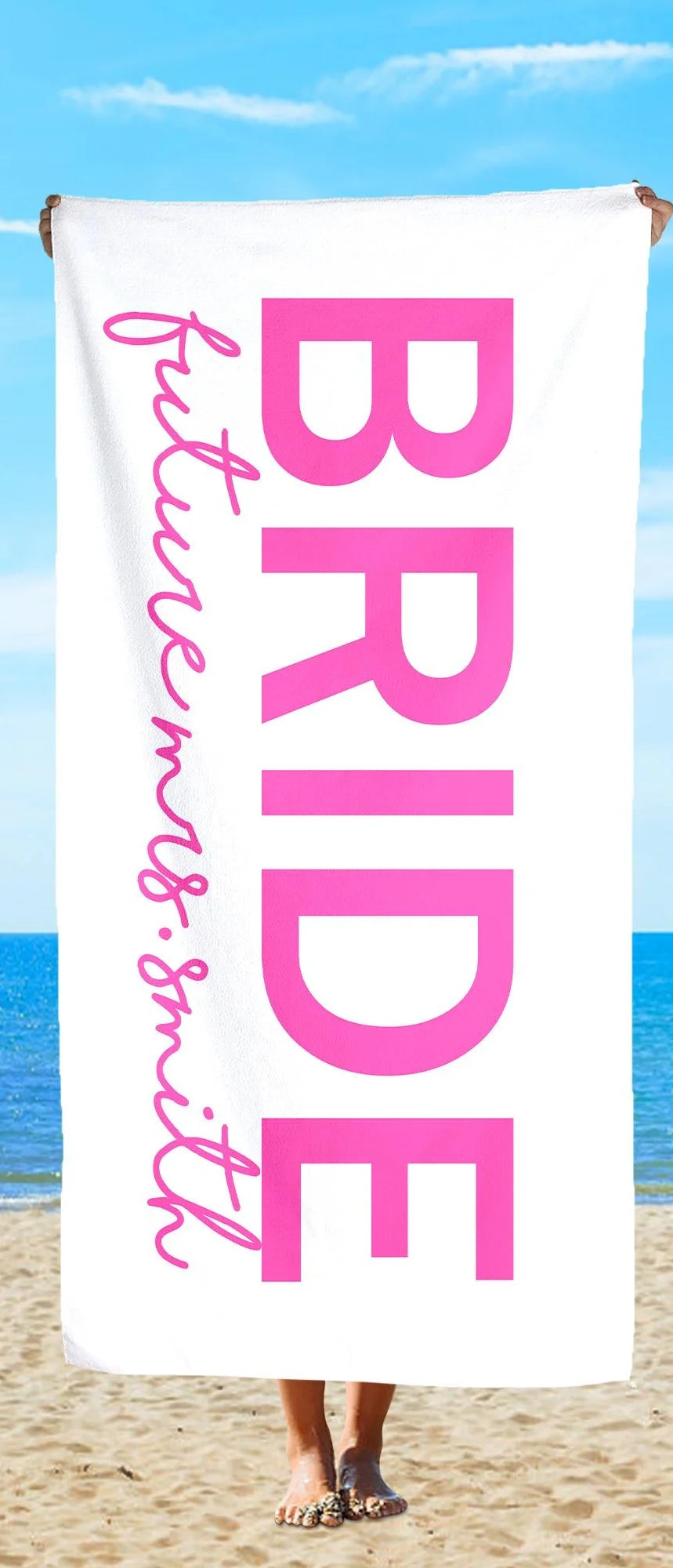 Microfiber Quick Dry Beach Towel Personalized Towel Customized with Names Words Logo Suitable Seaside Gym Yoga Fitness Travel