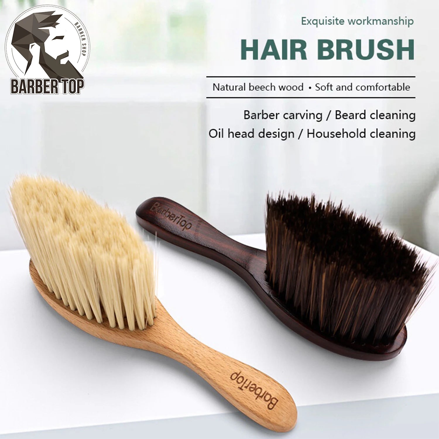 BARBERTOP Brosse à cheveux de nettoyage