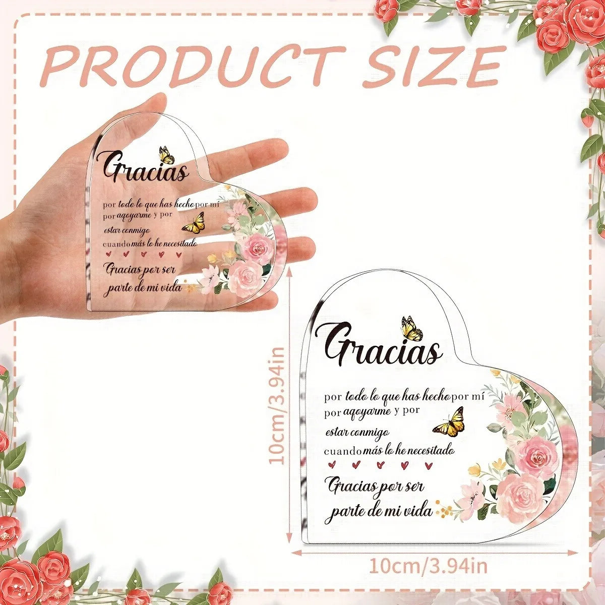 1 piece, acrylic decoration, a thank-you gift for men, a gift for friends, daughters, mothers, colleagues, and sisters