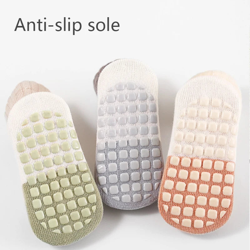 5/3 Pair Anti-Slip Baby Socks For Newborn Babies Anti-slip Socks For Children Comfortable Fit Socks For Baby Accessories Newborn