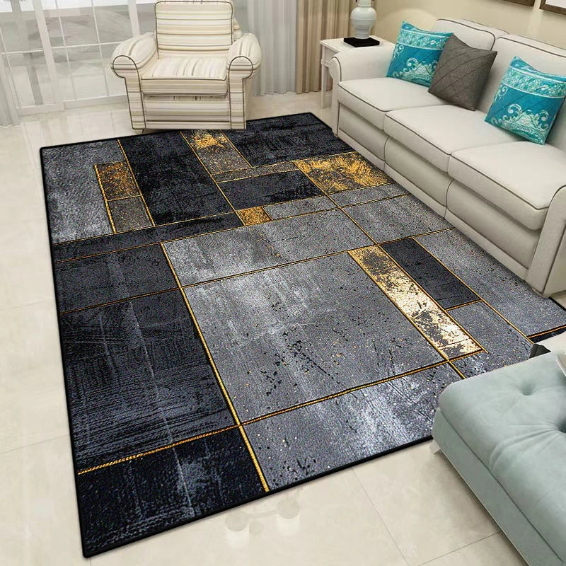 Nordic Geometric CARPET Customizable FOR LIVE ROOM Luxury Home Decoration Bedroom Rugs Washable Antiskid Floor Mats Bedside