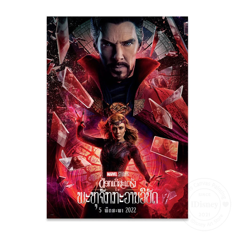 Marvel Marvel Doctor Strange In The Multiverse Of Madness New Movies Poster Films Print Canvas Paintings Room Home Decor