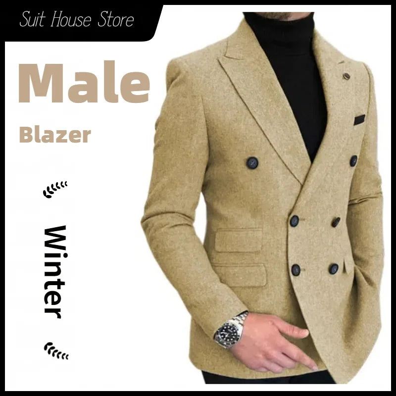 Nouveau Blazer pour homme a chevrons Slim élégant