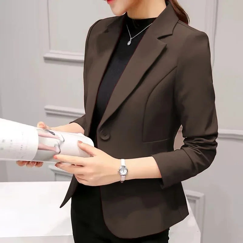 Slim Fit Women's Business Jacket Commuter StyleSmall Size Office Goddess Suit Top Casual ElegantChinese Fashion Coat