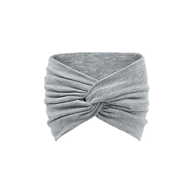 Bandeau élastique pour le fitness, bandeau à large bord pour le yoga, bandeau absorbant la transpiration, foulard à la mode, cravate bandeau