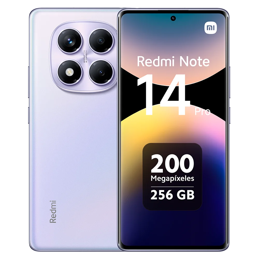Xiaomi Redmi Note 14 Pro 4G European Version 8+256GB MediaTek Helio G100-Ultra 6.67" AMOLED Display 120Hz  200MP OIS Main Camera 45W Charging, 5500mAh Battery, IP64, NFC