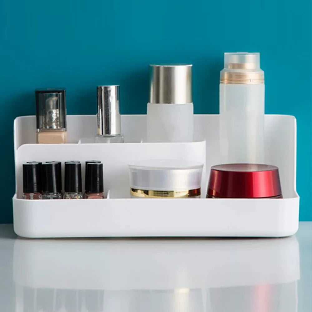 Makeup Organizer Box Cosmetic Storage Box for Bathroom Office Desktop for Brush Lotion Lipstick Nail Polish Container
