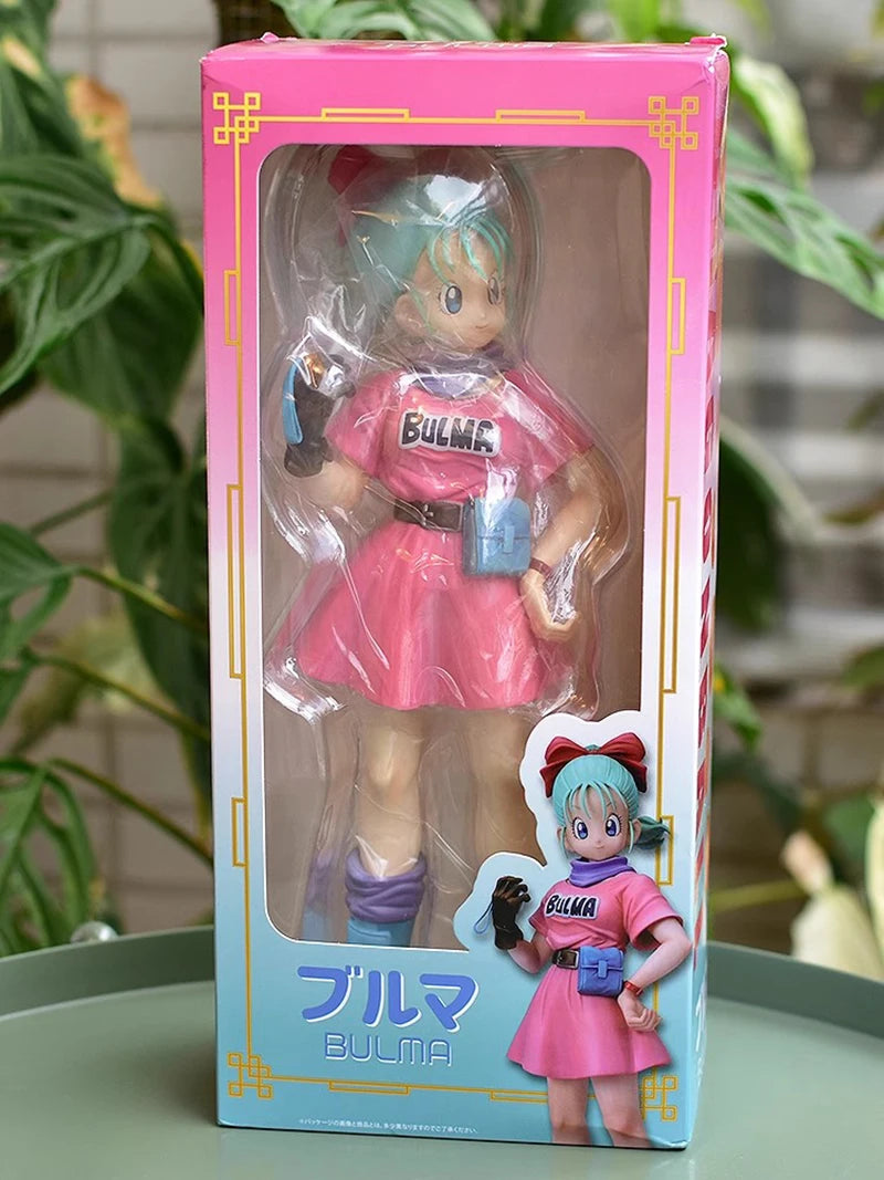 Dragon Ball Z Figures Glitter & Glamours Bulma Action Figure PVC Anime Model 26cm Tenkaichi Budokai Bulma Ornaments Toys Gifts