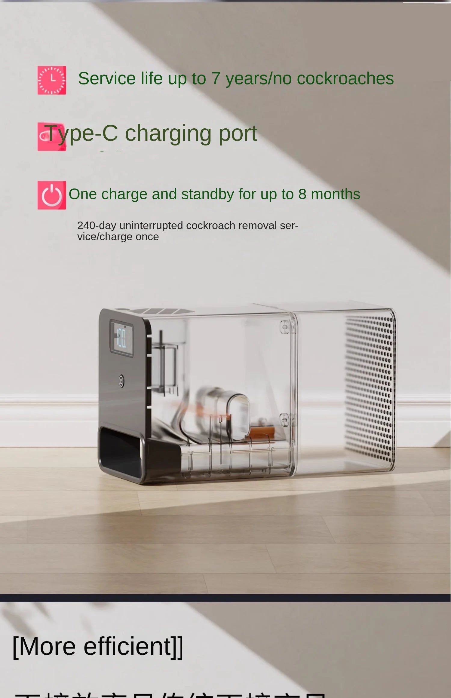 New Non-Toxic Indoor Intelligent Cockroach Killing Tool, Cockroach Medicine Can Be Used Indoors In The Kitchen