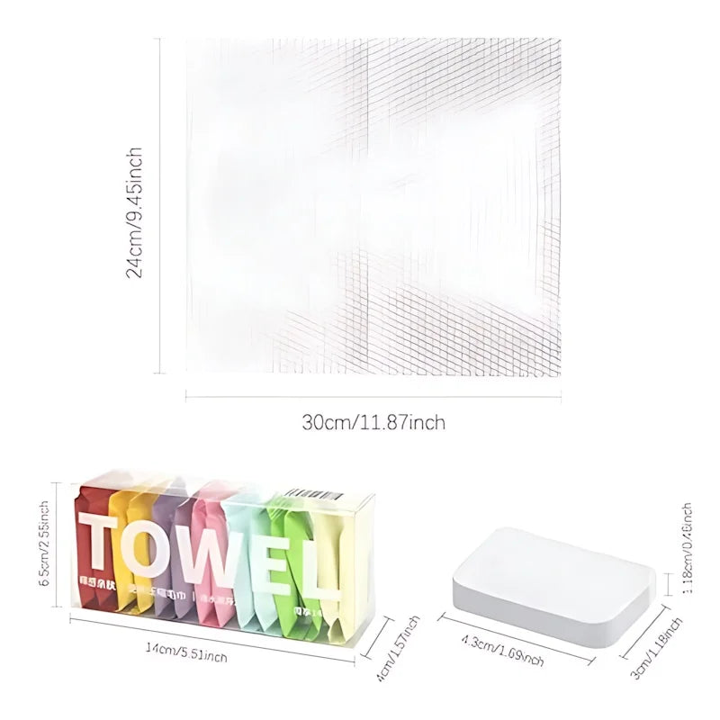 Disposable Facial Towels – 100% Cotton, Portable Individual Packs, Soft Upgrade for Travel
