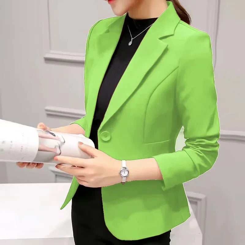Slim Fit Women's Business Jacket Commuter StyleSmall Size Office Goddess Suit Top Casual ElegantChinese Fashion Coat