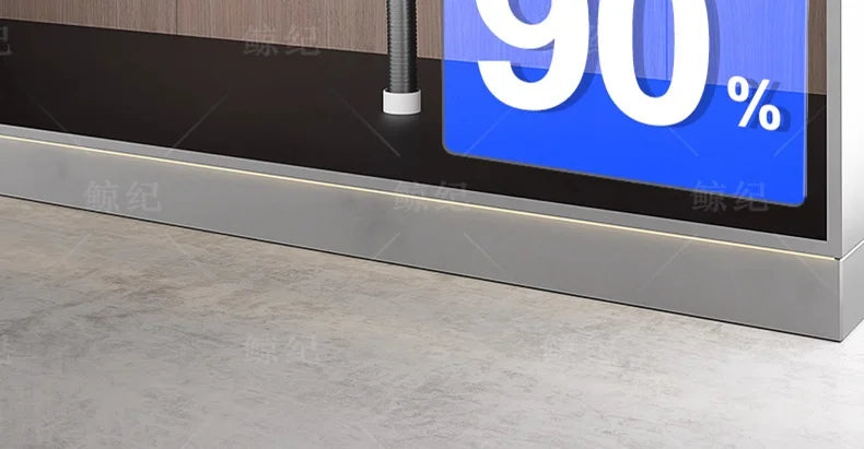 Stainless Steel Gray Kitchen Sink Multifunctional Stain and Scratch Resistant Large Single Slot Household Wash Cuisine Basin