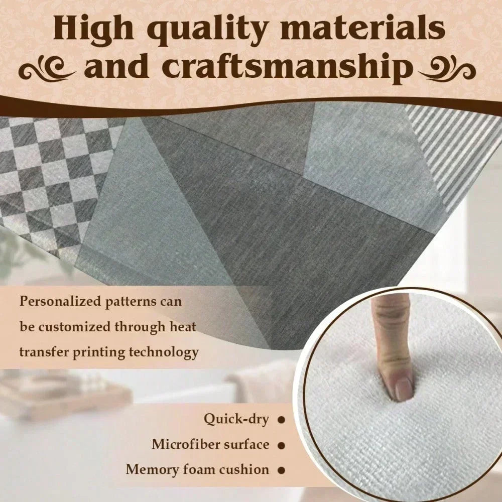 Christmas Gnome Pattern Door Mat Soft Carpet  Living Room Kitchen Bedroom Bathroom Laundry Room Christmas Home Christmas Decor