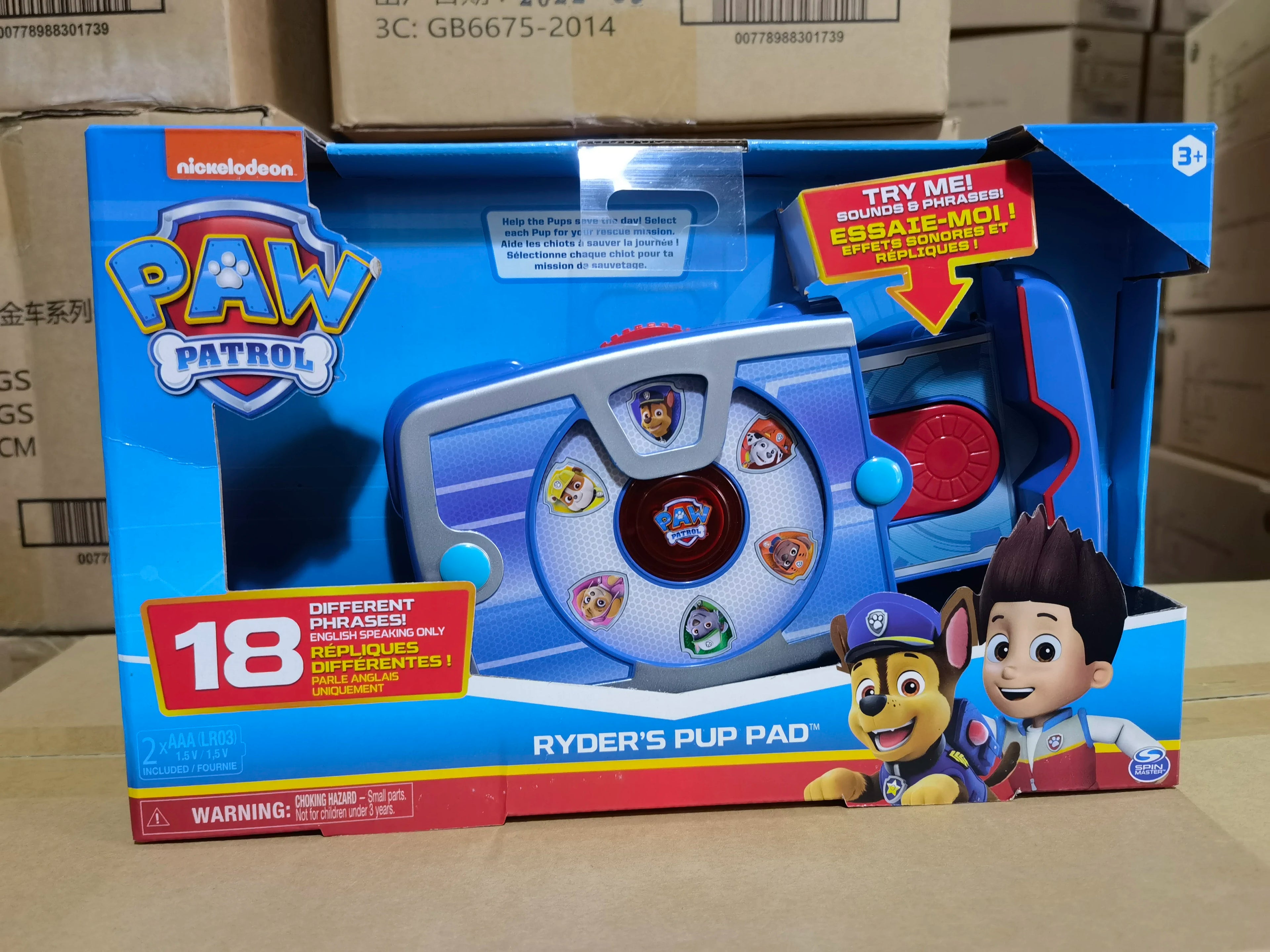 Original PAW Patrol Ryder Pup Pad Tablet Mission Launcher Rescue Team Dog Calling Pad Kids Toys Cosplay Sounding Toys Anime Doll