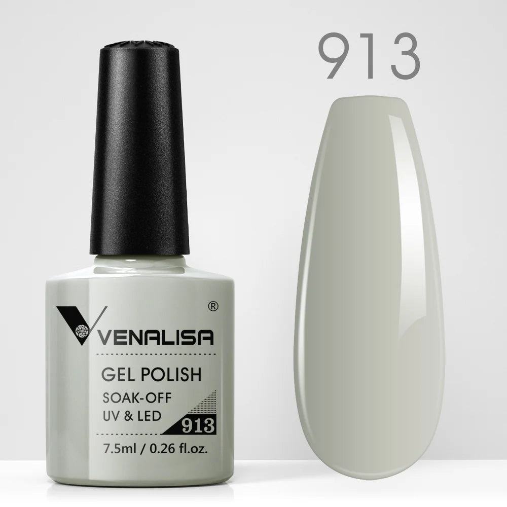 VENALISA Nail Gel Polish Full Coverage Holographic Camouflage Nail Varnish Manicure Lacquer Polish Soak Off UV LED Lacquer 7.5ML