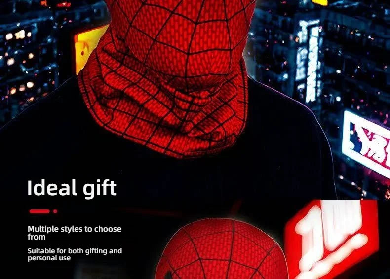 Marvel Spiderman Mask With Hard Face Shell & Magnetic Eyes Hero VenomScreen Printed Fabric 3d Webs Manual version Cos Gift