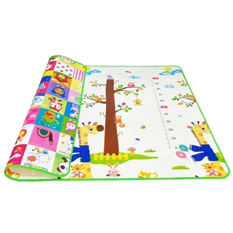 New 1CM EPE Crawling Play Mats Baby Activity Gym Folding Carpet Baby Game Mat for Children's Safety Mat Rug Non-toxic 200x180cm