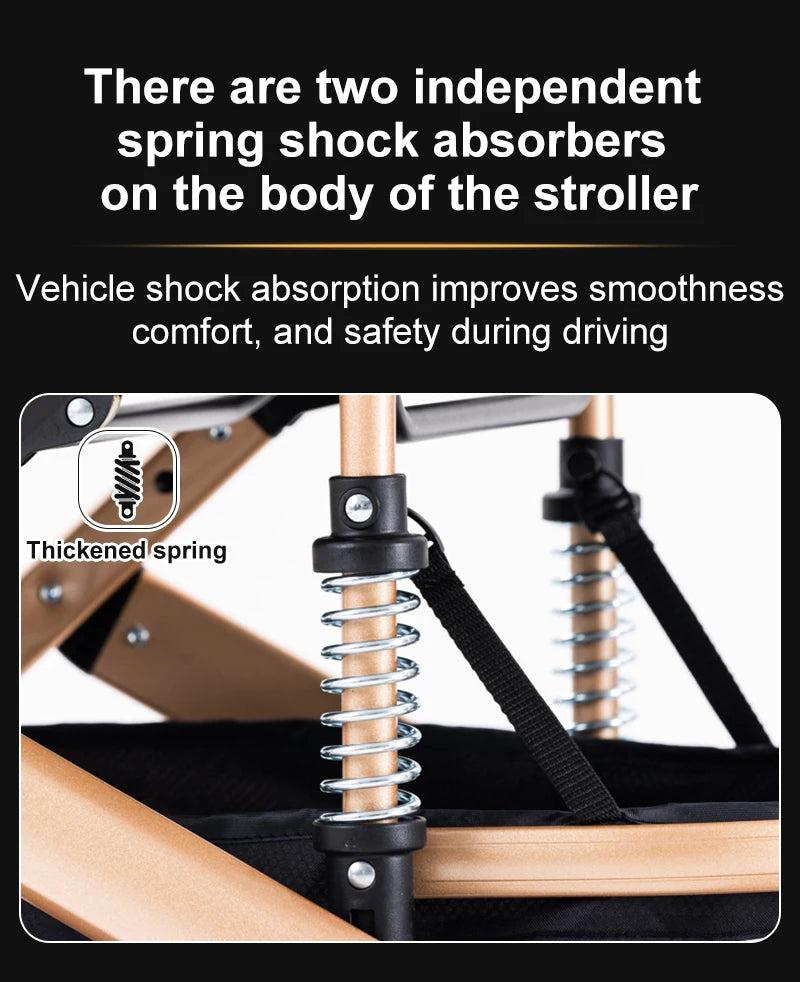 Poussette bébé 3-en-1 compacte, siège auto pour bébé, système de voyage portable pour bébé, poussette légère, poussette bidirectionnelle