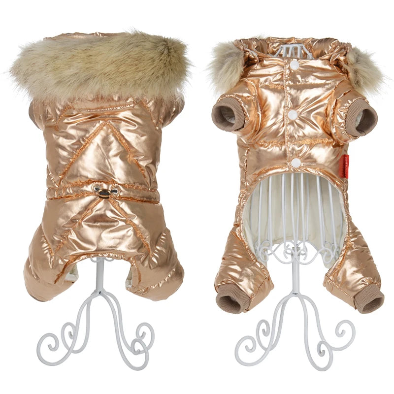 Dog Clothes for Small Medium Dogs Cat Thicken Fleece Warm Puppy Solid Jacket Coat Waterproof Yorkshire Pug Chihuahua Pet Outfits