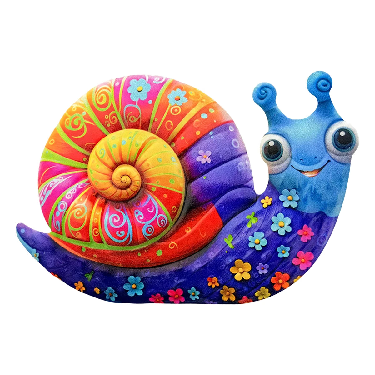 Metal Art Snail Wall Decor Colorful Iron Art Snail Sculptures Snail Hanging Ornament for Outdoor Home Office Yard Garden Wedding