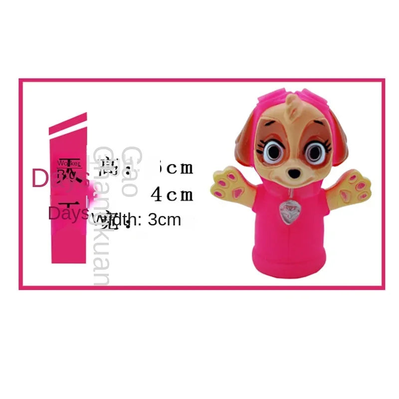 Paw Patrol Chase Cartoon Hand Doll Toy Finger Puppet Role Play Tell Story Silicagel Cloth Doll Educational Toy for Children Kids