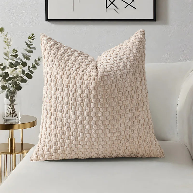 Decorative Sofa Pillow Cover Solid Soft Cushion Cover Home Pillowcase for Living Room Bedroom Sofa Decoration 45*45 50*50 40*40