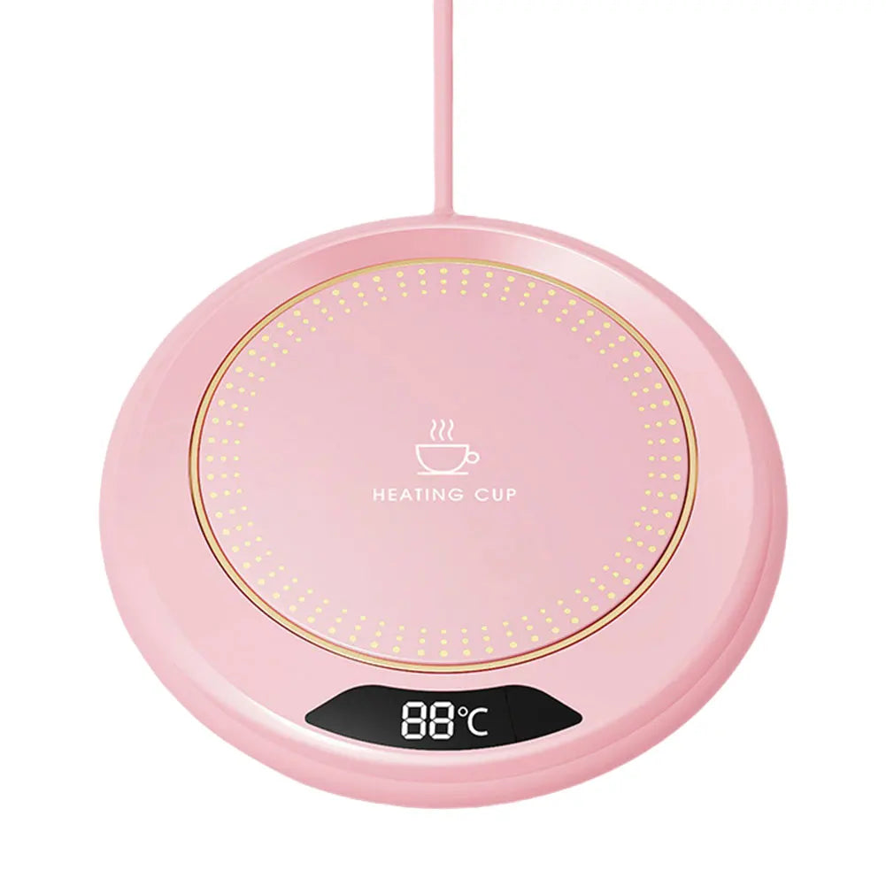 USB Smart Cup Warmer with 3 Temperature Settings Electric Beverage Warmer Coffee Cup Warmer for Coffee Milk Tea Beverage