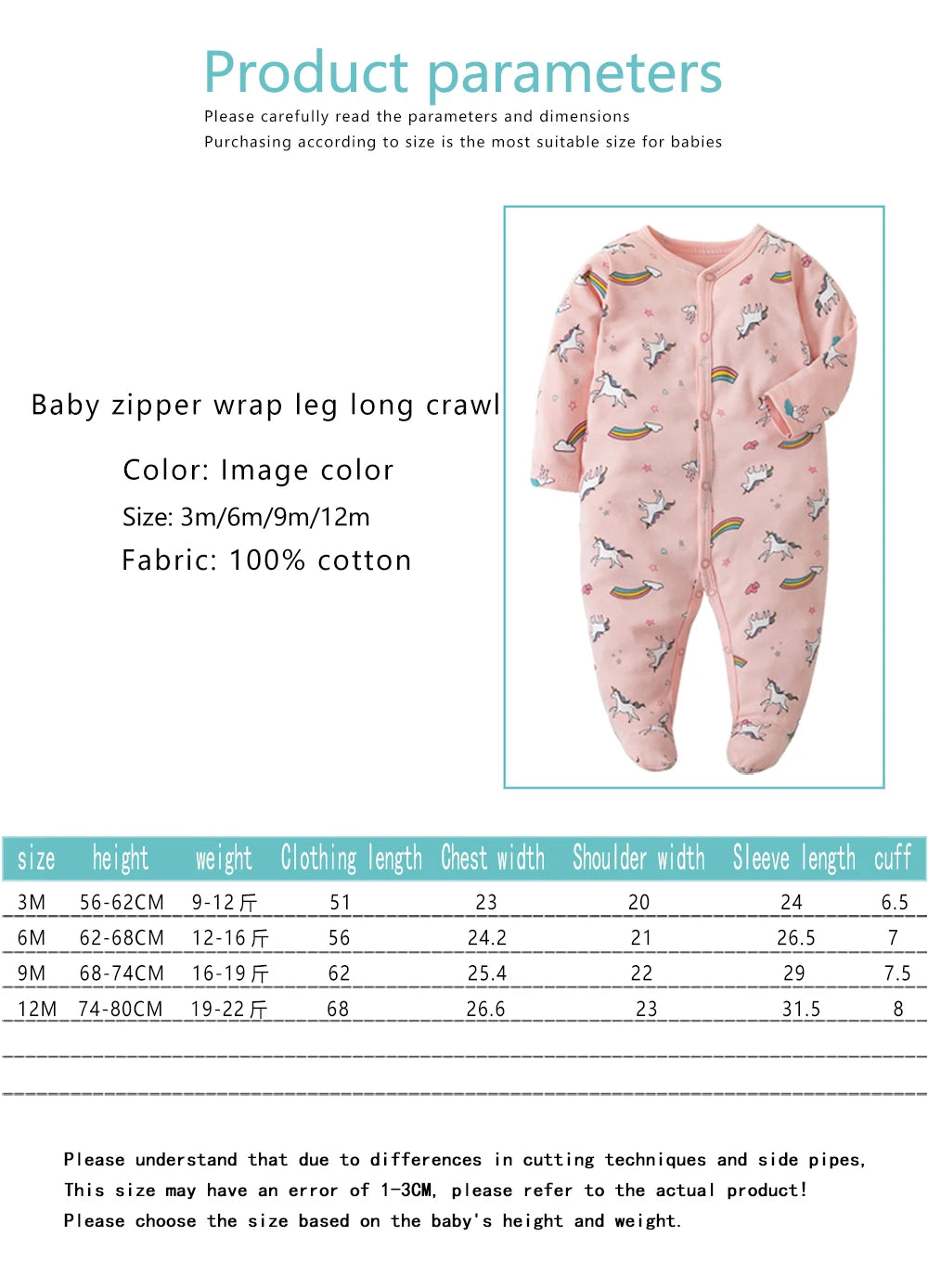 Newborn Infant Baby Boy Girl Jumpsuit 3-12Months Solid Color Long Sleeve Romper Casual Fall Spring Toddelr Clothing Baby Clothin