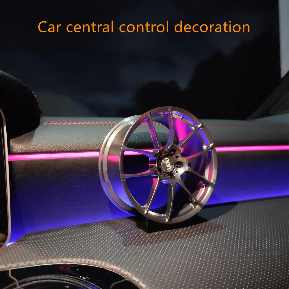 1/5 Car Model Metal Forged Assemble Refitting Wheel Hub  Creative Desktop Display  Personalized  Modification Toys Gift