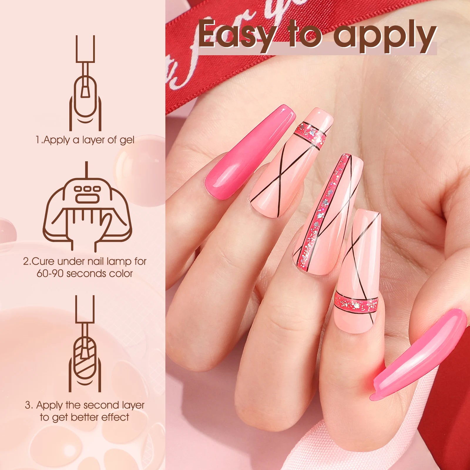 6pcs/kit VENALISA Collection de couleurs de Noël Ongles d’hiver