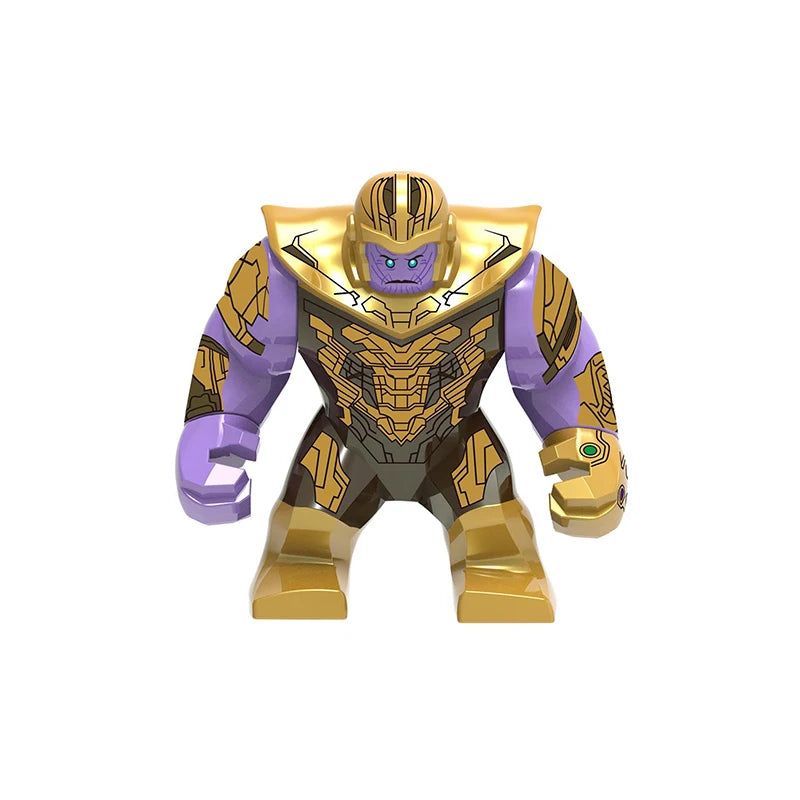 Hot Marvel movie Avengers DIY superhero 3D model character set building block assembly toy children's birthday gift boy girl