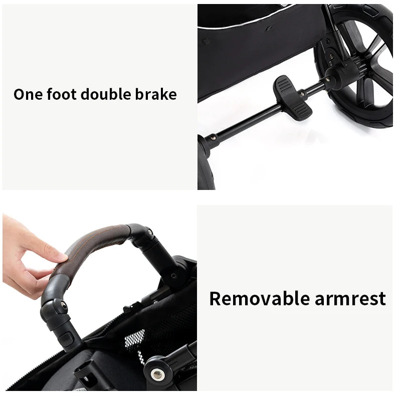 عربة أطفال 3 في 1، عربة أطفال بأربع عجلات، سيارة أطفال 2 في 1، عربات أطفال خفيفة الوزن، عربات أطفال متعددة الوظائف، عربة أطفال، بوشيت