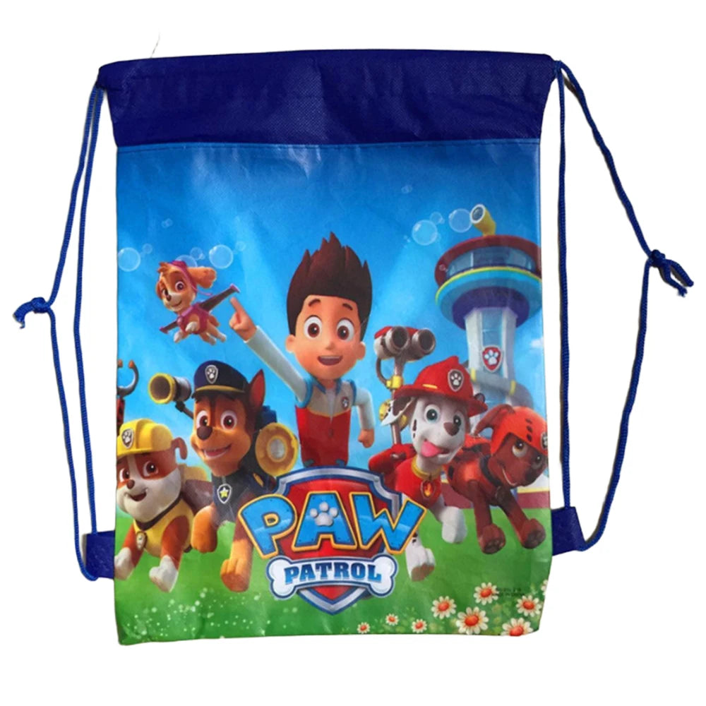 PAW Patrol Birthday Chase non-woven Fabric Children Favorite Travel Bag Party Decor Dog Cute Cartoon Children's Toy Bag Gifts