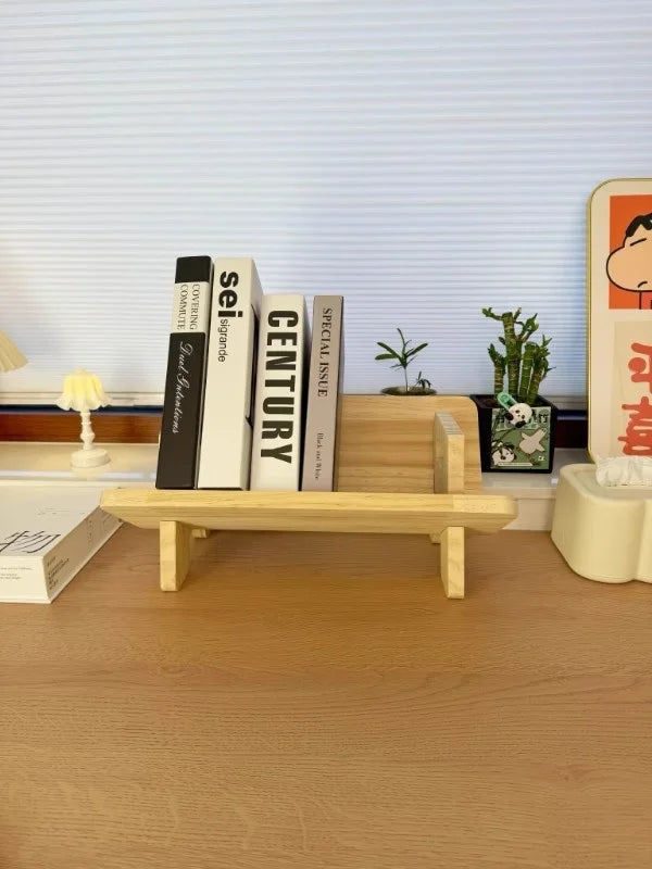 Bibliothèque inclinable en bois dans le salon/bureau, étagère à livres de bureau, organisateur, étagères de rangement pour affichage CD/magazine/livres