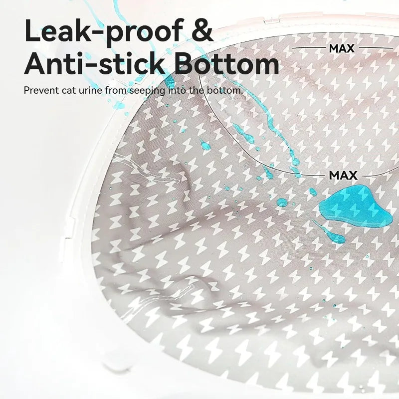 وسادة فضلات القطط البديلة من CATLINK لصندوق فضلات القطط الأوتوماتيكي SE/SE LITE، مقاومة للماء والتسرب، حصيرة فضلات بديلة لا تلتصق أبدًا