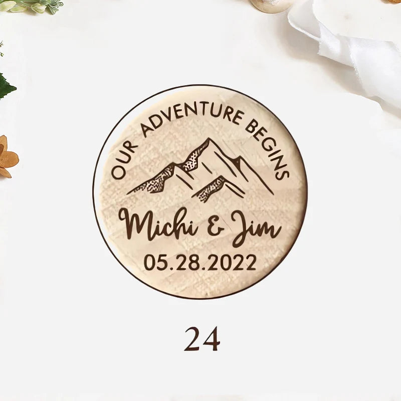 Custom 10/50/100pcs Wine Cork Stoppers Wedding Party Thank You Favors for Guest Engraved Wooden Bottle Cork Stopper