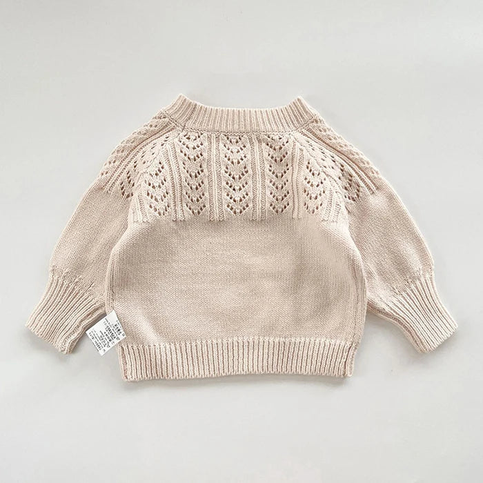 2025 New Autumn 0-3Yrs Children Clothes Suit Long Sleeved Knitted Pullover Sweater+PP Shorts Toddler Baby Girl Clothes Set