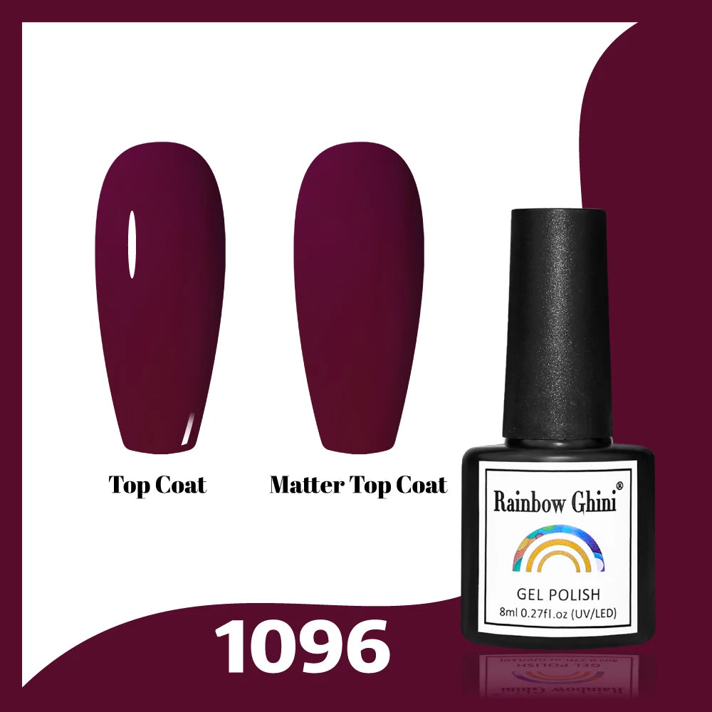 Gel Vernis à ongles semis permanents Paillettes 8Ml 150 couleurs