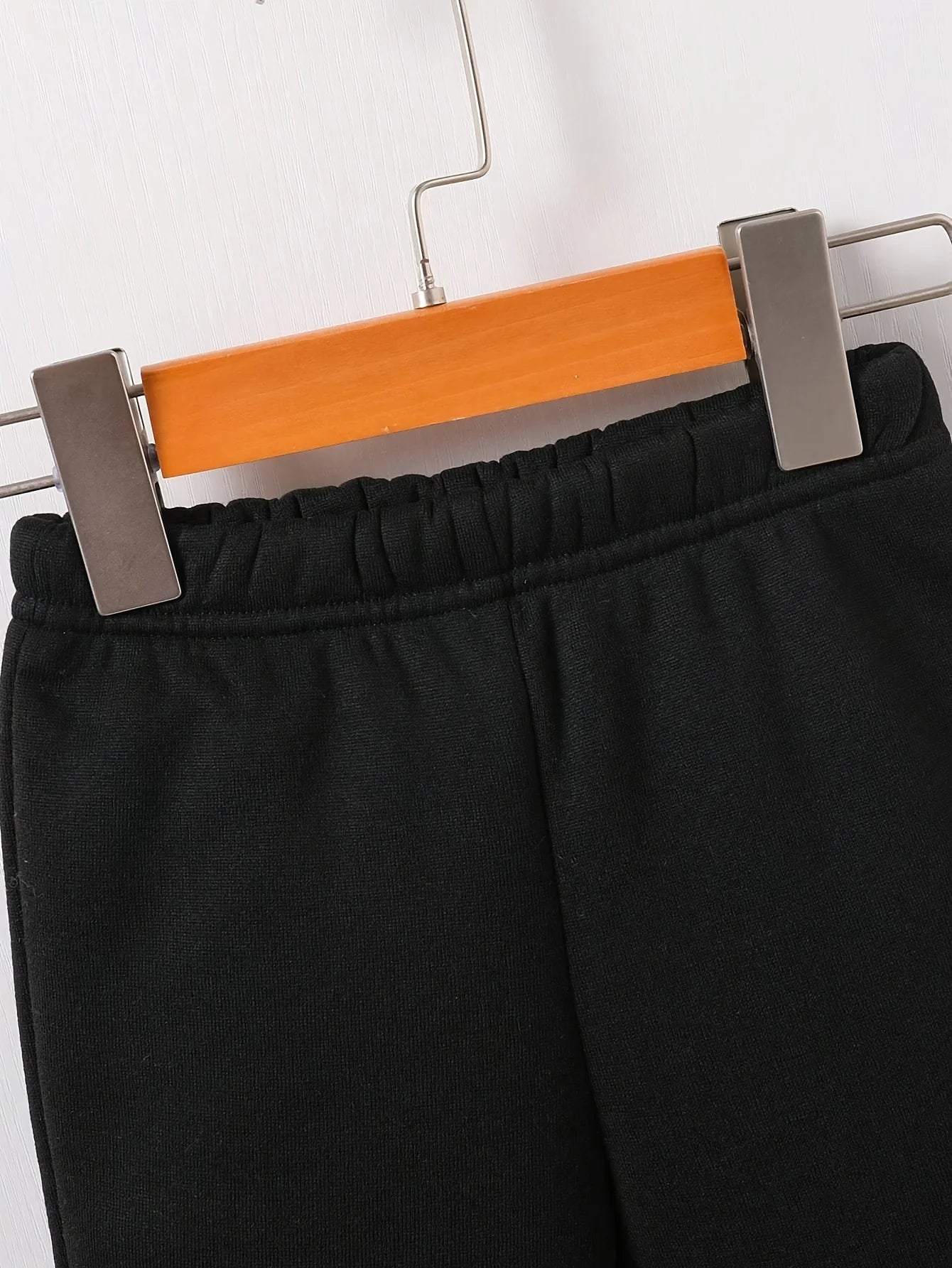 Newborn Baby Girl's Little Princess Letter Heart Print Fleece Hoodie & Lounge Pants Set for Fall/Winter Outdoor Wear