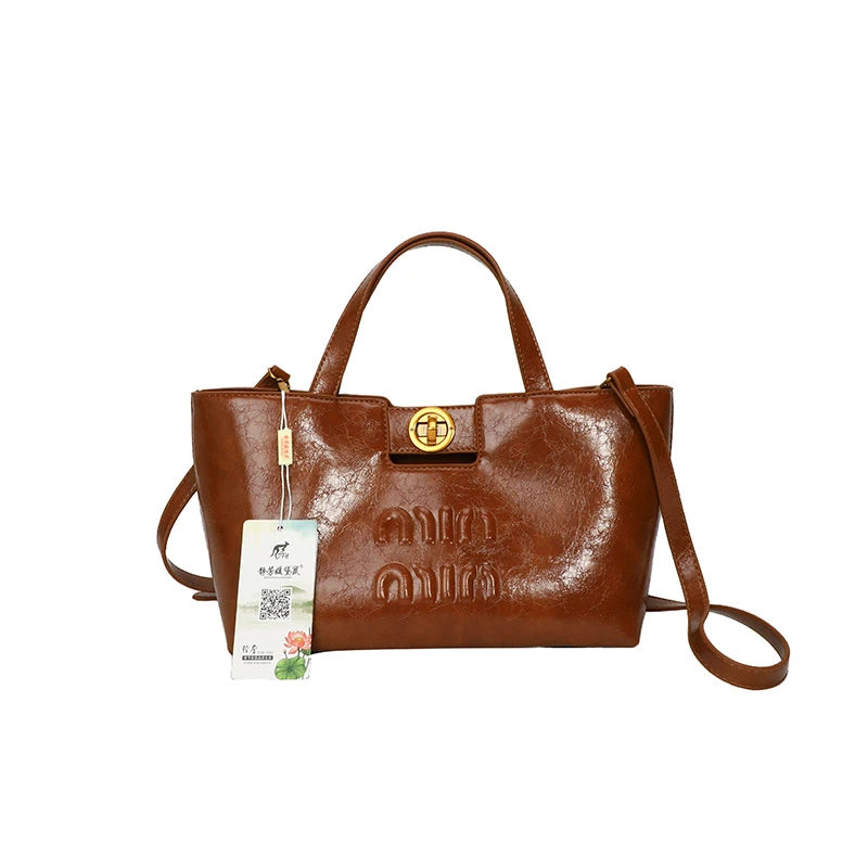 Women's Fashion Leather Crossbody Bag Shoulder Bag Handbag Combo Luxury Brand Classic Elegant Designer Style