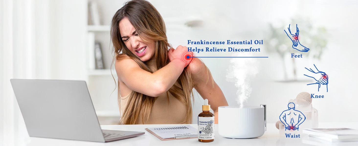 HIQILI Ylang-Ylang Essential Oil 100ML Citronella Geranium 100% Natural Tree Oil for Skin Massage Stress Relief & Aromatherapy